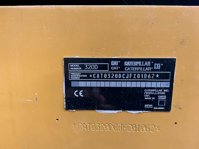 2010 caterpillar 320d rupsgraafmachine - afbeelding 18 van  25