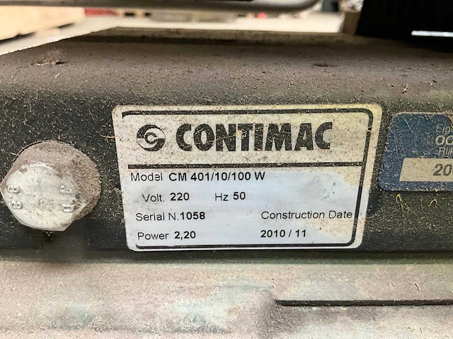 2010 contimac cm 401/10/100w luchtcompressor - afbeelding 8 van  8