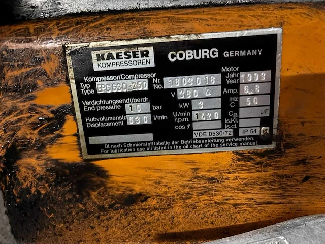 2010 contimac professional cm 1000/10/500d combinatielot 2 stationaire zuigercompressoren contimac professional en kaeser - afbeelding 5 van  5