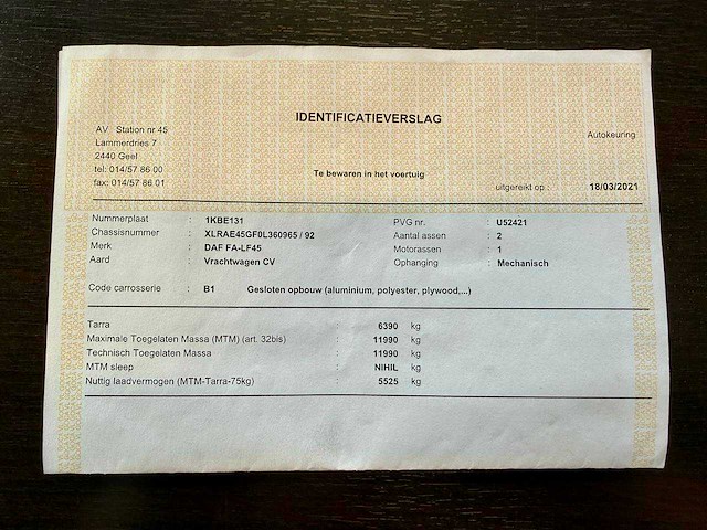 2010 daf fa-lf45 vrachtwagen - afbeelding 26 van  35