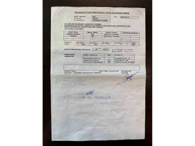 2010 daf fa-lf45 vrachtwagen - afbeelding 28 van  35