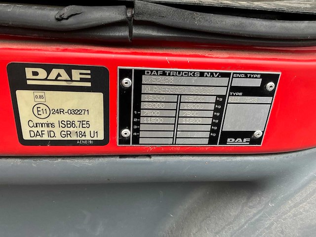 2010 daf lf 55.250 - hydraulische laadklep - 183000km - afbeelding 20 van  51