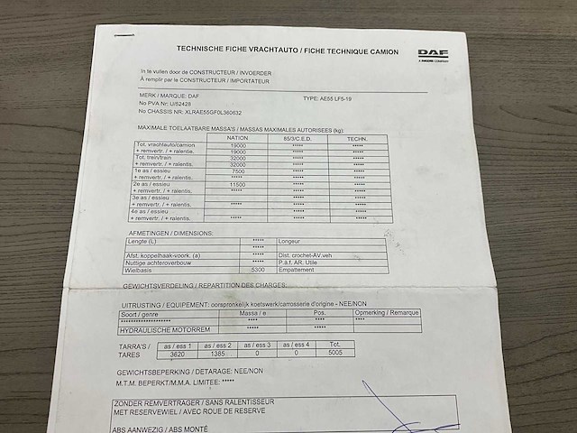 2010 daf lf 55.250 - hydraulische laadklep - 183000km - afbeelding 46 van  51