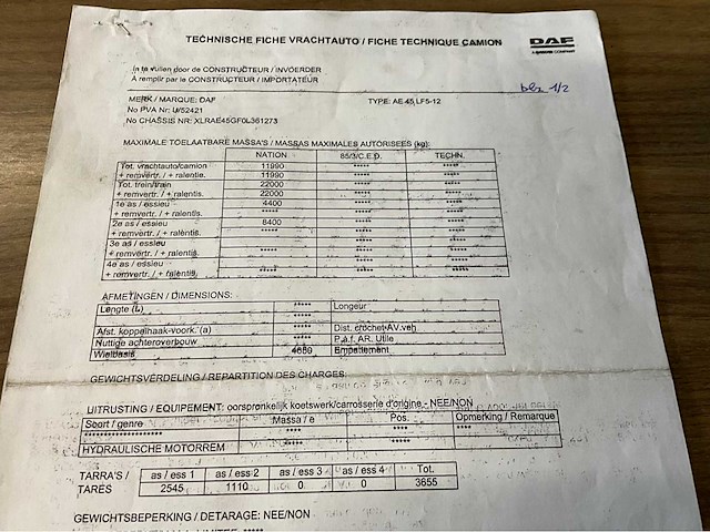 2010 daf lf220 bakwagen - afbeelding 35 van  44