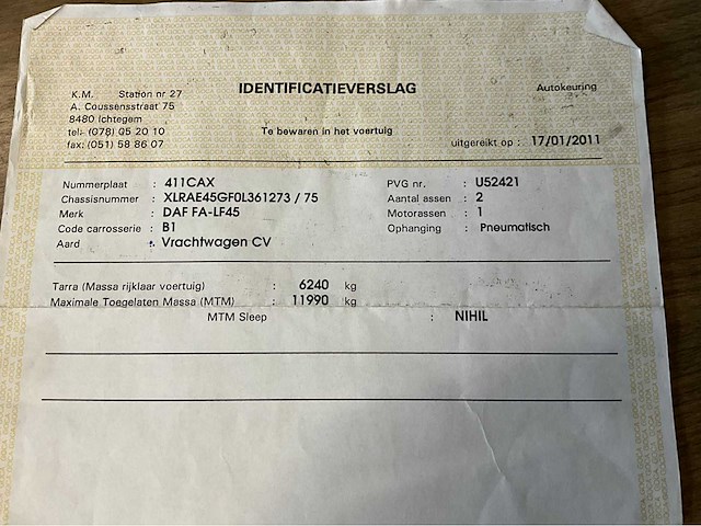 2010 daf lf220 bakwagen - afbeelding 36 van  44