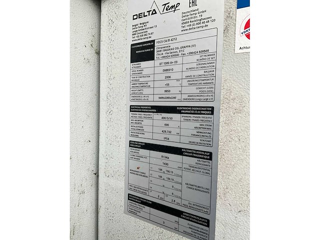 2010 delta temp / climaveneta dt1000a/03 koelinstallaties - afbeelding 7 van  7