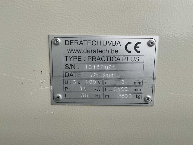 2010 deratech practica plus knipmachine - afbeelding 2 van  6