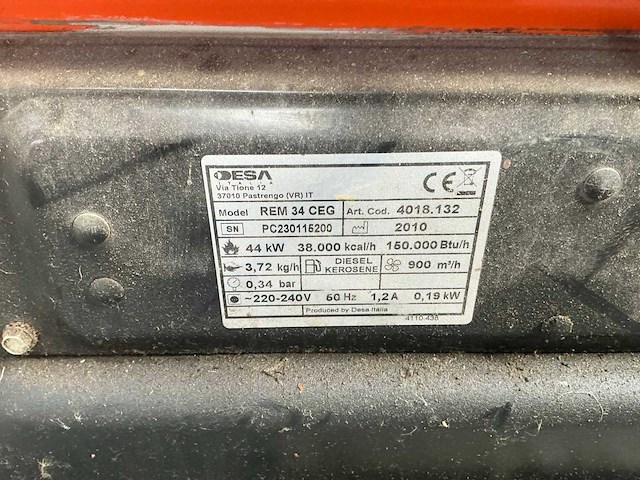 2010 desa rem 34 ceg heteluchtkanon - afbeelding 6 van  6