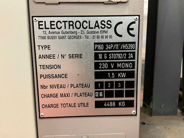 2010 electroclass p160 34p/11”/h5390 paternosterkast - afbeelding 8 van  13