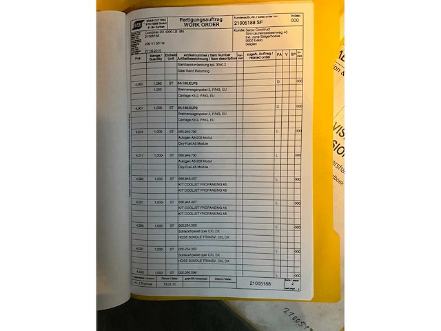 2010 esab combirex dx 4000 plasmasnijtafel + autogeen snijden - afbeelding 19 van  37