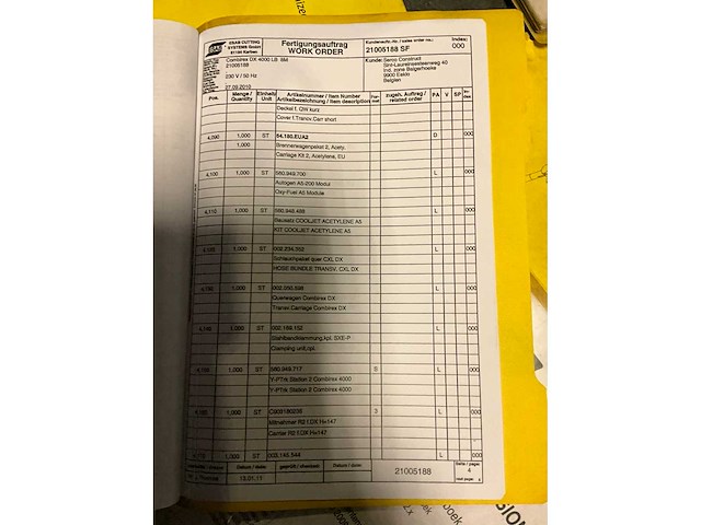 2010 esab combirex dx 4000 plasmasnijtafel + autogeen snijden - afbeelding 21 van  37