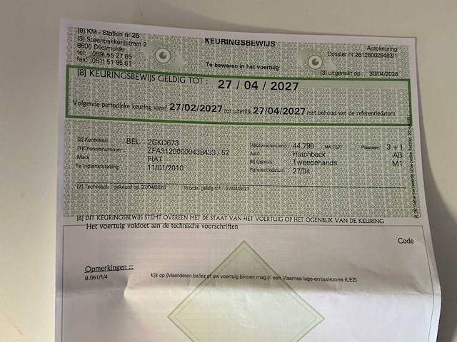 2010 fiat 500 personenauto - afbeelding 17 van  28