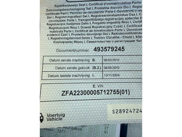 2010 fiat doblo cargo personenauto - afbeelding 8 van  9