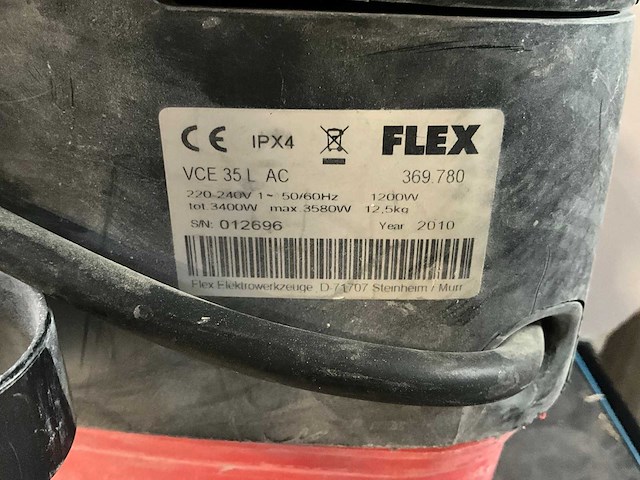 2010 flex vce35l ac industriële stofzuiger - afbeelding 6 van  6