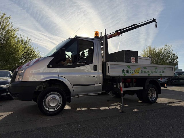 2010 ford transit benzine / cng - kraan + steunpoten - afbeelding 13 van  23