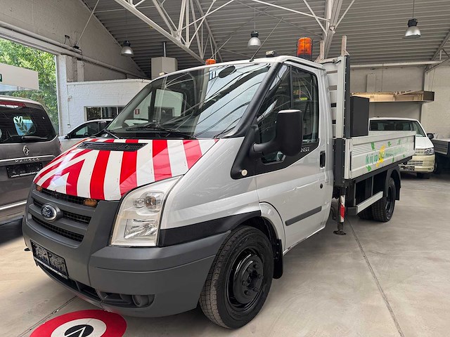 2010 ford transit benzine / cng - kraan + steunpoten - afbeelding 1 van  16