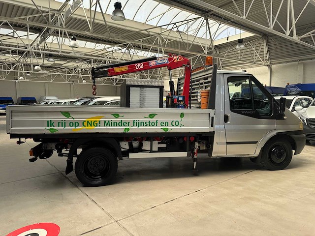 2010 ford transit benzine / cng - kraan + steunpoten - afbeelding 14 van  16