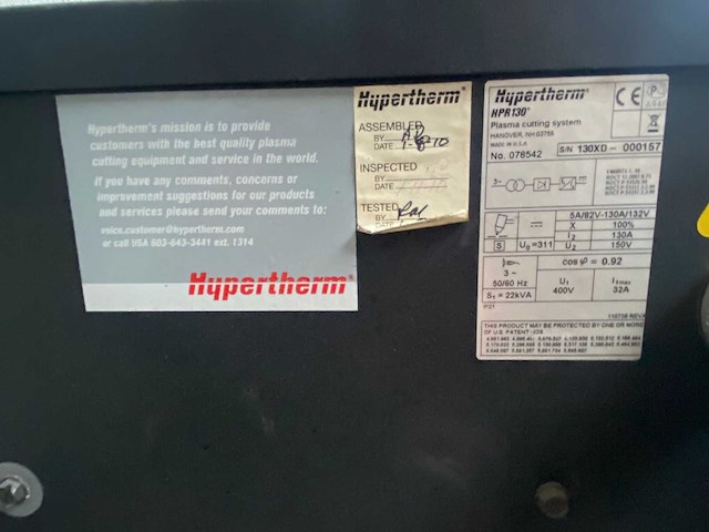 2010 gasparini sh 20045 plasmasnijmachine - afbeelding 1 van  5