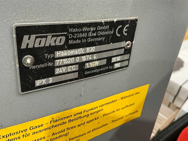 2010 hako hakomatic b30 vloerreiniger - afbeelding 10 van  10
