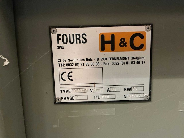 2010 h&c formage thermoformage oven - afbeelding 7 van  7