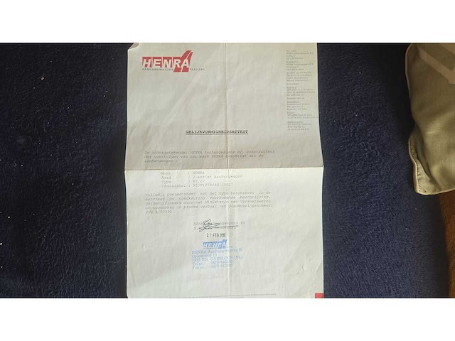 2010 henra k1.27. - aanhangwagen - afbeelding 9 van  12
