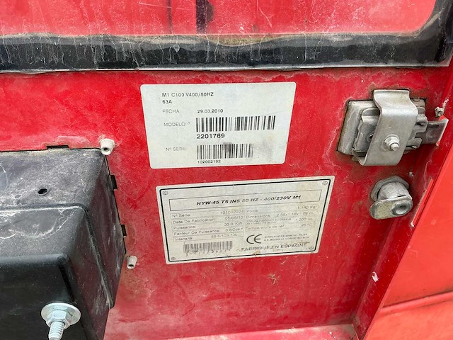 2010 hyw-45 t5 noodstroomaggregaat - afbeelding 15 van  24