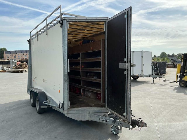 2010 ifor williams bv126g gesloten dubbelasser geremd aanhangwagen - afbeelding 25 van  36