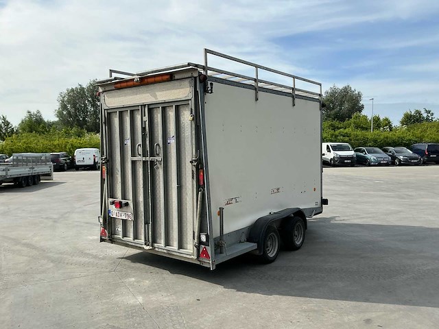 2010 ifor williams bv126g gesloten dubbelasser geremd aanhangwagen - afbeelding 5 van  36