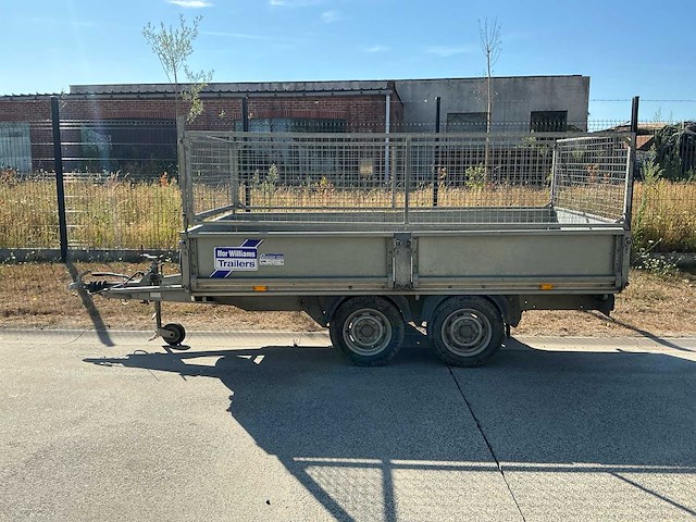 2010 ifor williams ex202 platteau aanhangwagen met opbouwhekkens - afbeelding 4 van  11