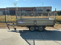 2010 ifor williams ex202 platteau aanhangwagen met opbouwhekkens - afbeelding 4 van  11