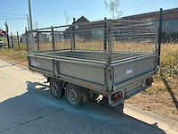 2010 ifor williams ex202 platteau aanhangwagen met opbouwhekkens - afbeelding 5 van  11