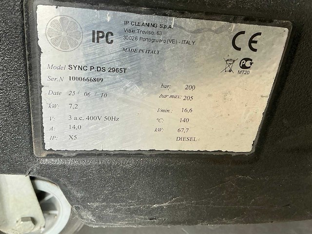 2010 ipc sync p.ds 2965t hogedrukreiniger - afbeelding 6 van  6