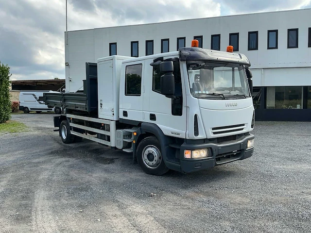 2010 iveco ml 130e 25d vrachtwagen met ang containerhaaksysteem en laadbak - afbeelding 39 van  41