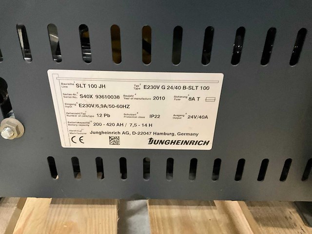 2010 jungheinrich slt 100 acculader - afbeelding 3 van  6