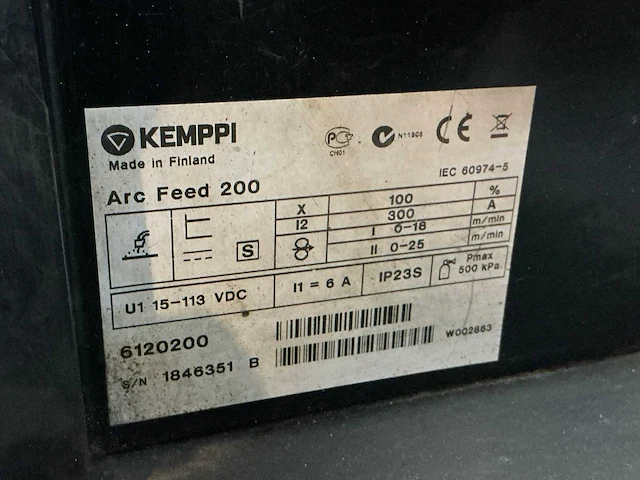 2010 kemppi arcfeed 200 mig/mag arcfeed 200 300 a 5kg - afbeelding 5 van  6