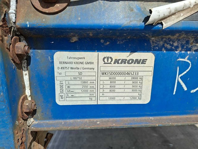 2010 krone sd coil schuifzeiltrailer - 3 assig - mtm 39t - afbeelding 22 van  26