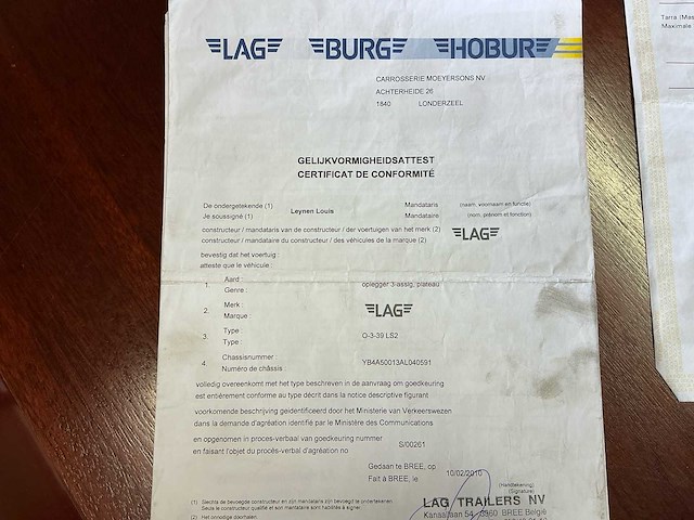 2010 lag o-3-39 ls2 oplegger - afbeelding 19 van  26