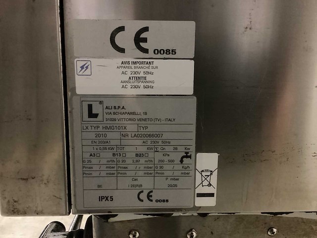2010 lainox lx type hmg101x combisteamer - afbeelding 7 van  7