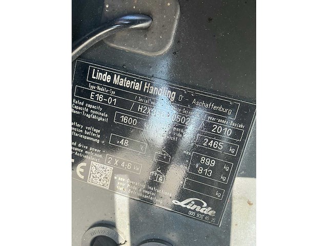 2010 linde e16-01 vorkheftruck - afbeelding 68 van  68