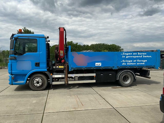2010 man tgl 6.8 met kraan en kiepbak vrachtwagen - afbeelding 12 van  75