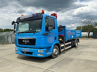 2010 man tgl 6.8 met kraan en kiepbak vrachtwagen - afbeelding 1 van  75