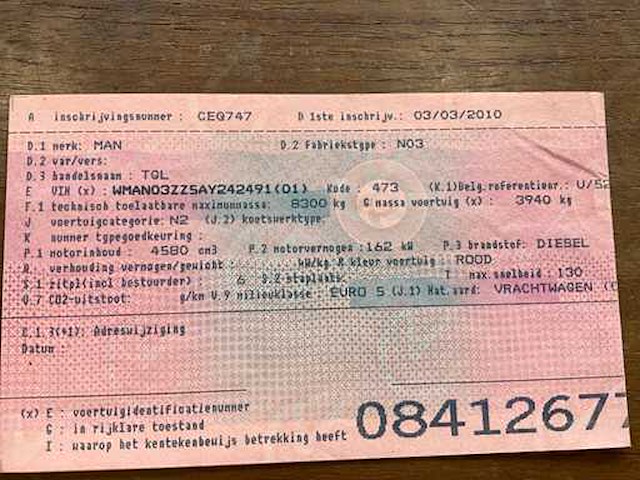 2010 man tgl 8.220 oprijwagen depanneur - afbeelding 33 van  42