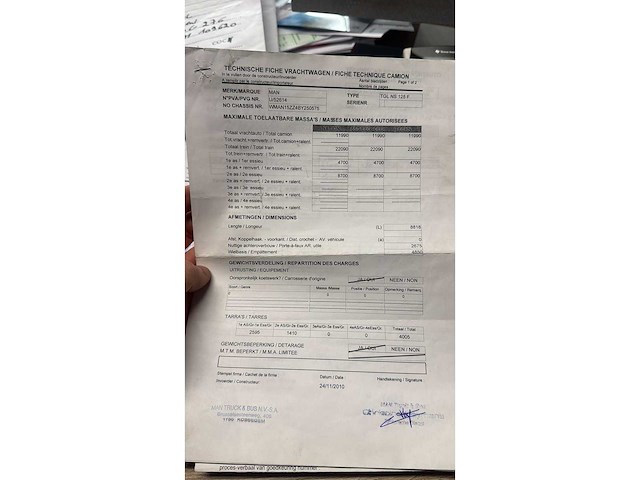 2010 man tgl ns 125 f vrachtwagen - afbeelding 21 van  29