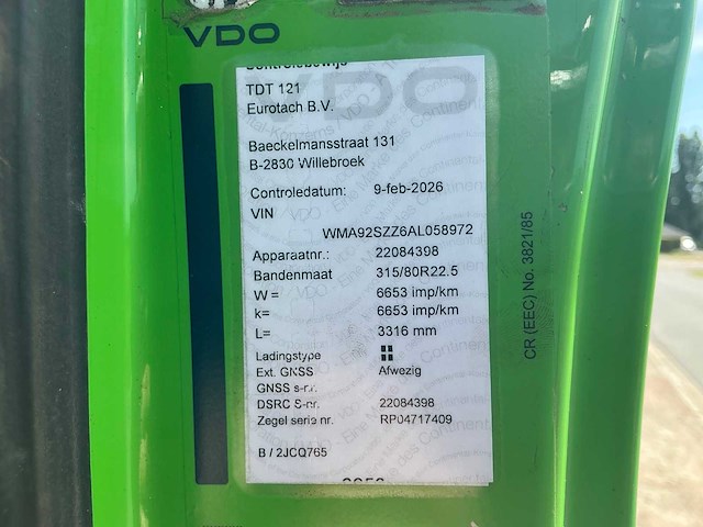 2010 man tgs 35.440 vrachtwagen met container haak - afbeelding 19 van  28