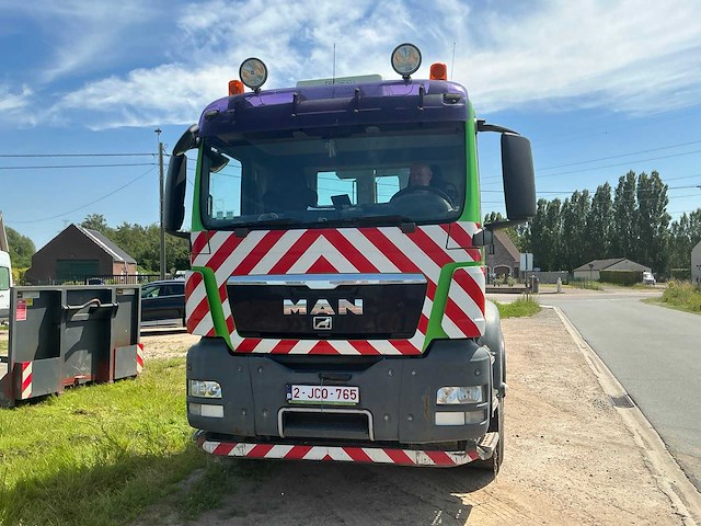 2010 man tgs 35.440 vrachtwagen met container haak - afbeelding 12 van  28