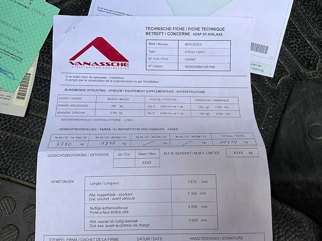 2010 mercedes-benz atego brandweerwagen - afbeelding 36 van  43
