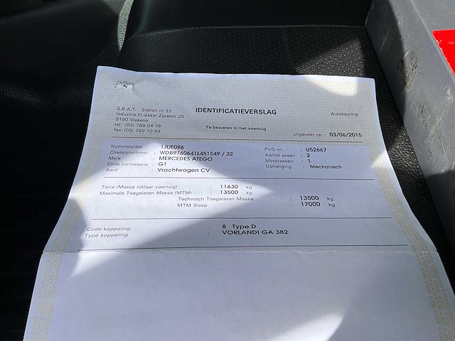 2010 mercedes-benz atego brandweerwagen - afbeelding 11 van  11