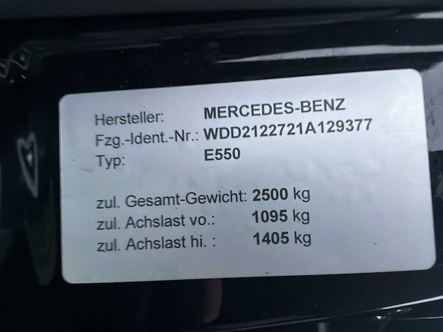 2010 mercedes-benz e 550 personenauto - afbeelding 10 van  35