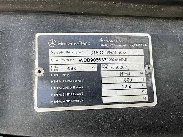 2010 mercedes-benz sprinter 316 cdi ambulance - afbeelding 15 van  23