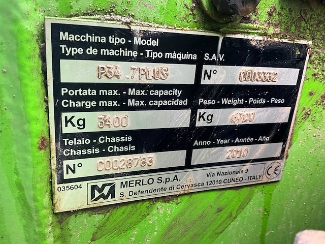 2010 merlo p34.7 plus verreiker - afbeelding 8 van  16